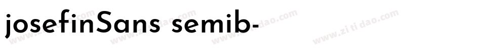 josefinSans semib字体转换